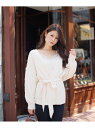 【SALE/50%OFF】LIP SERVICE ケーブルニットカシュクールアンサンブル リップサービス ニット アンサンブル ホワイト パープル【送料無料】