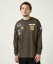 ySALE^30%OFFzAVIREX L/S N.Y. A.N.G PATCH T-SHIRT ABbNX gbvX Jbg\[ETVc O[ ubN zCgyz