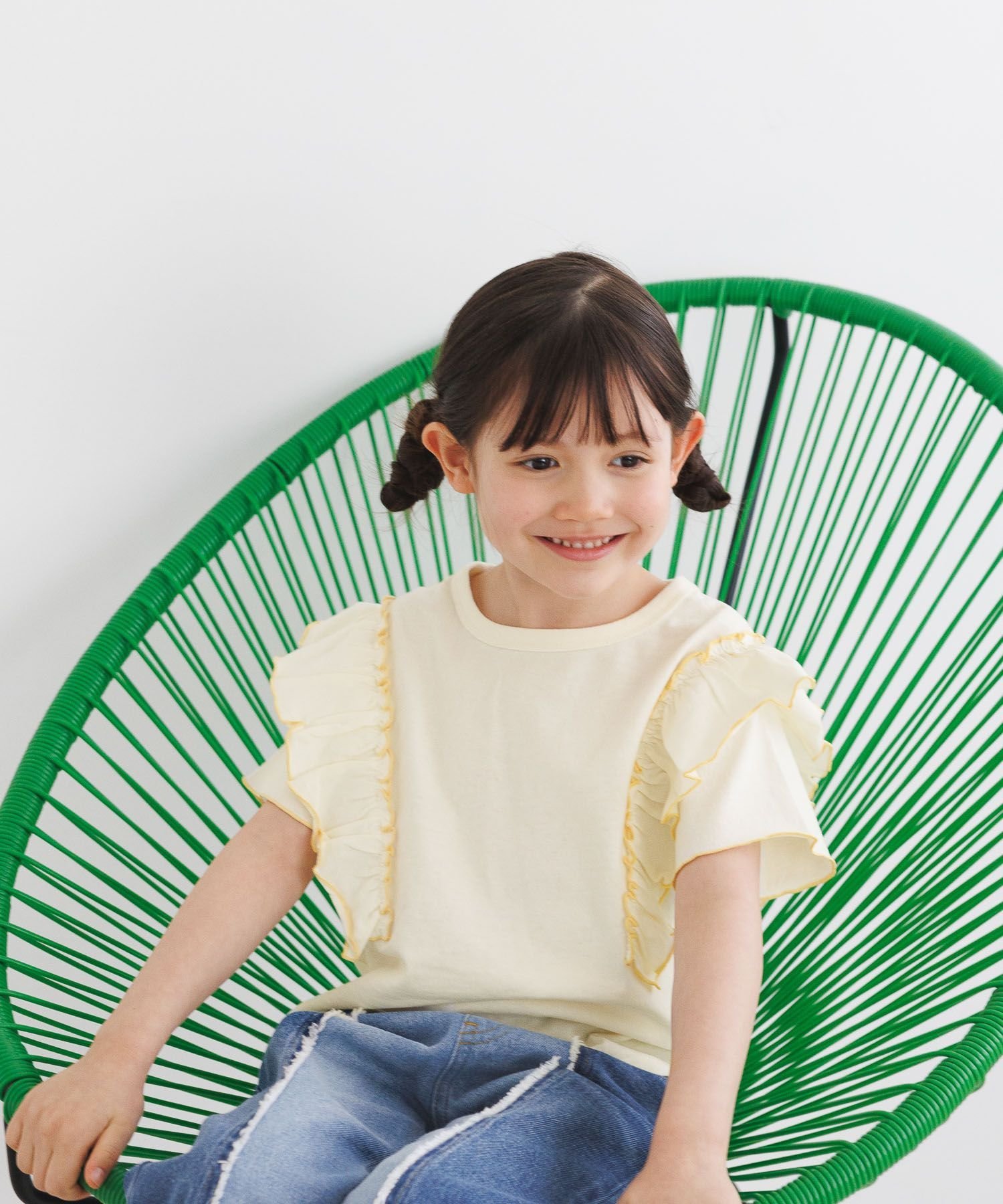 楽天Rakuten FashionBAYFLOW フリルTシャツ（KIDS） ベイフロー トップス カットソー・Tシャツ ホワイト ブラック パープル