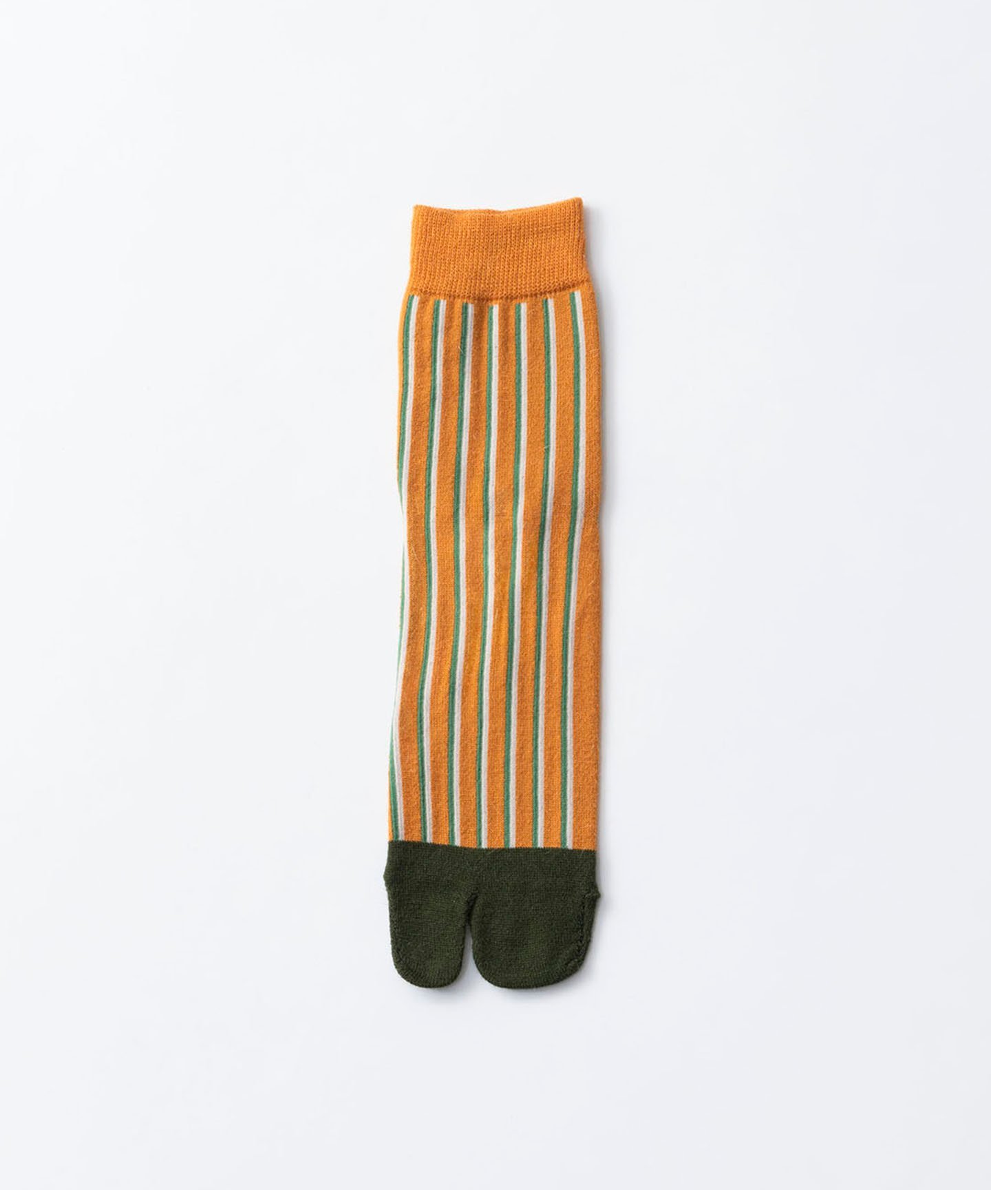 トリコテ 靴下 レディース TRICOTE STRIPE TABI SOCKS トリコテ 靴下・レッグウェア 靴下 オレンジ ホワイト ブラック