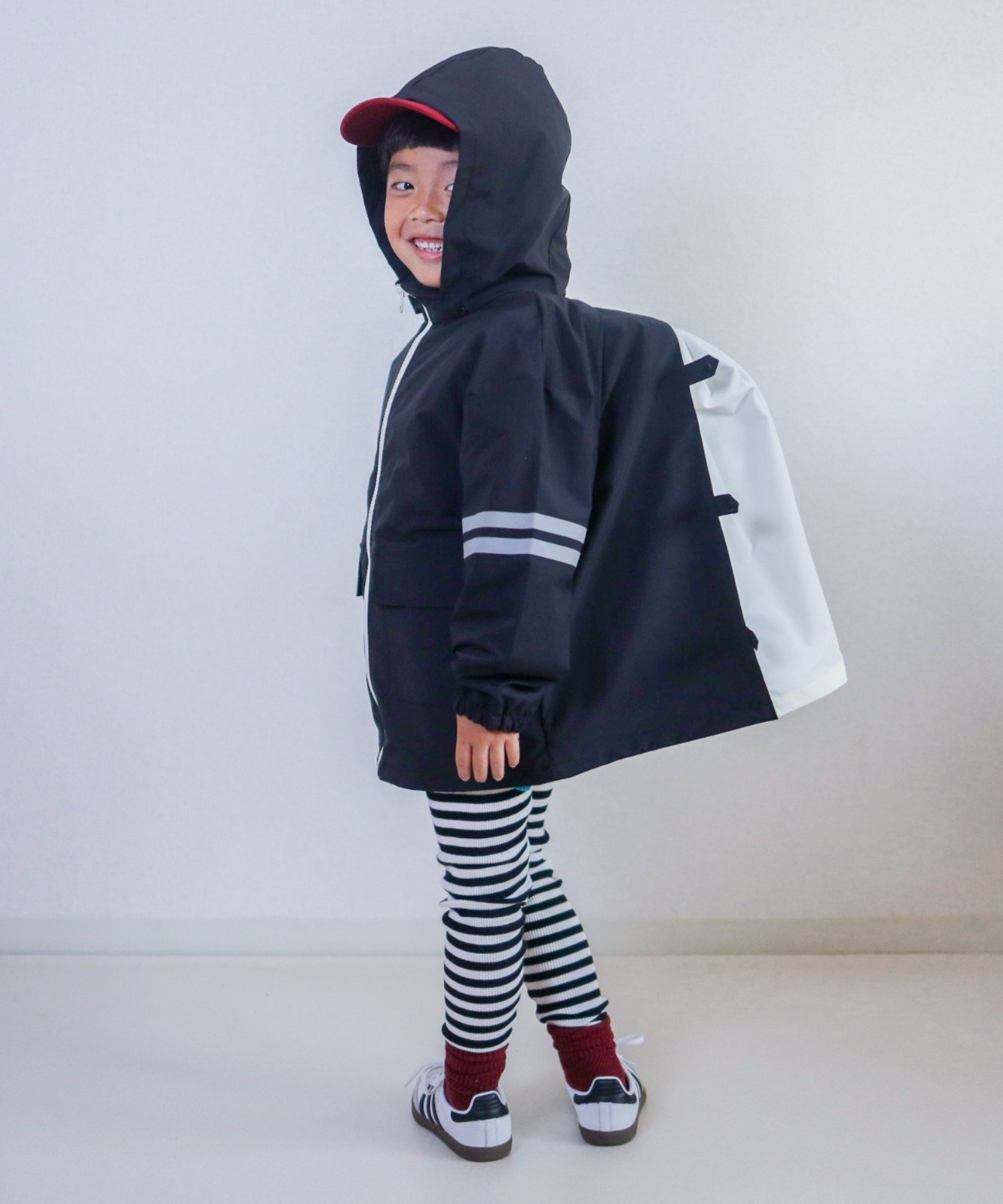 【SALE／75%OFF】CIAOPANIC TYPY 【KIDS】【ランドセル対応】ナイロンZIP配色パーカー/通園&通学 チャオパニックティピー ジャケット・アウター ブルゾン・ジャンパー カーキグリーン ブルー ブラックのサムネイル