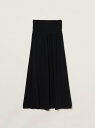 three dots Travel line fold over skirt スリードッツ スカート その他のスカート ブラック ネイビー【送料無料】