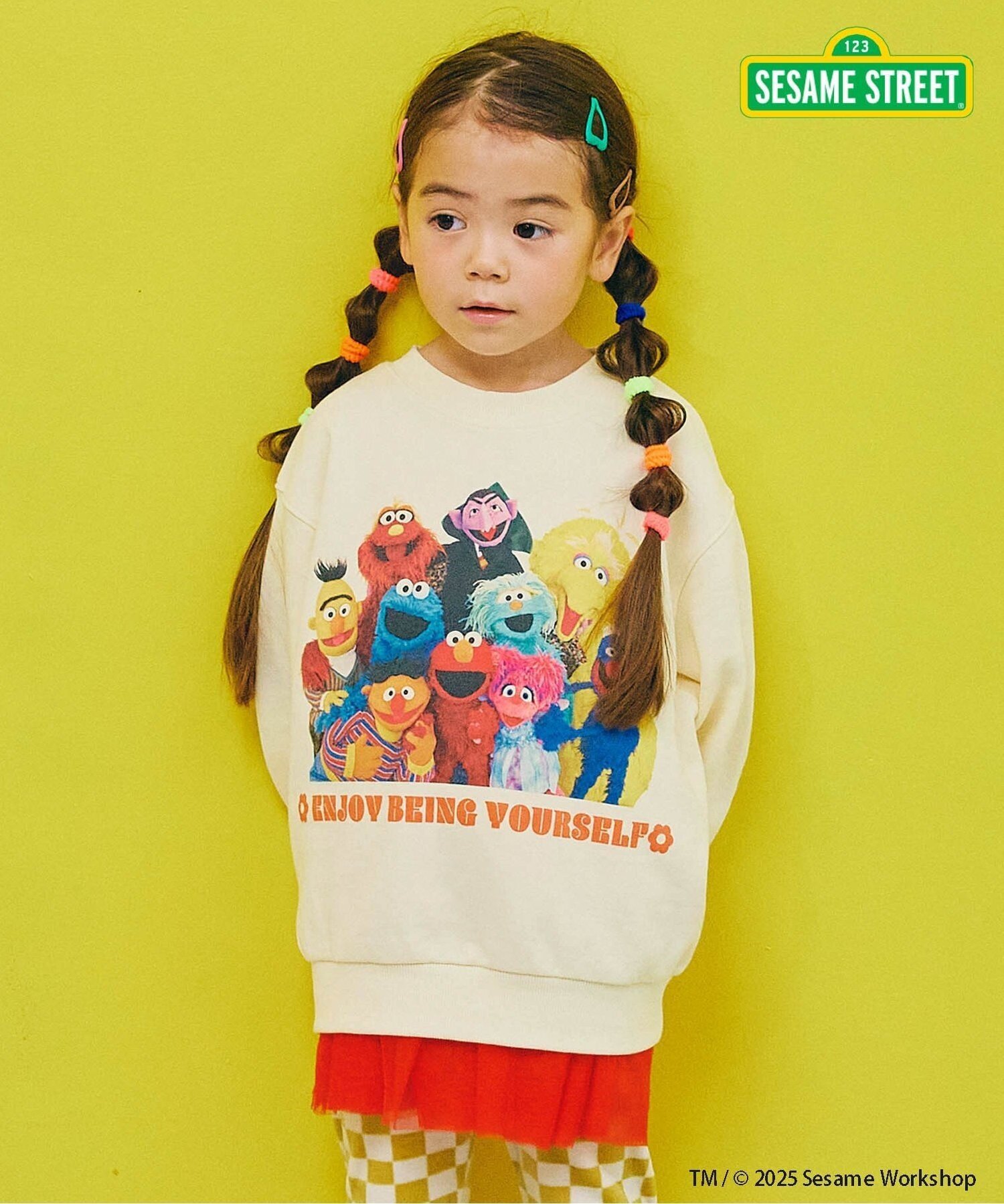 p.premier SESAME STREET コラボトレーナー リンク エフオーオンラインストア トップス スウェット・ト..