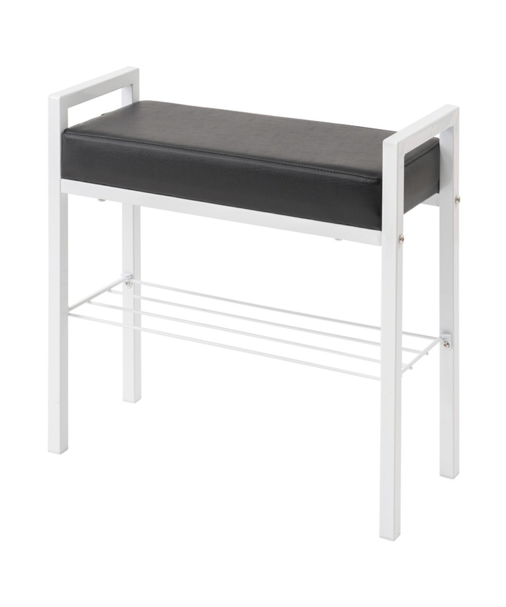 【SALE／43%OFF】BACKYARD FAMILY NK7420 クッション付エントランスベンチ ローラ インテリア・生活雑貨 その他のインテリア・生活雑貨 ホワイト【送料無料】