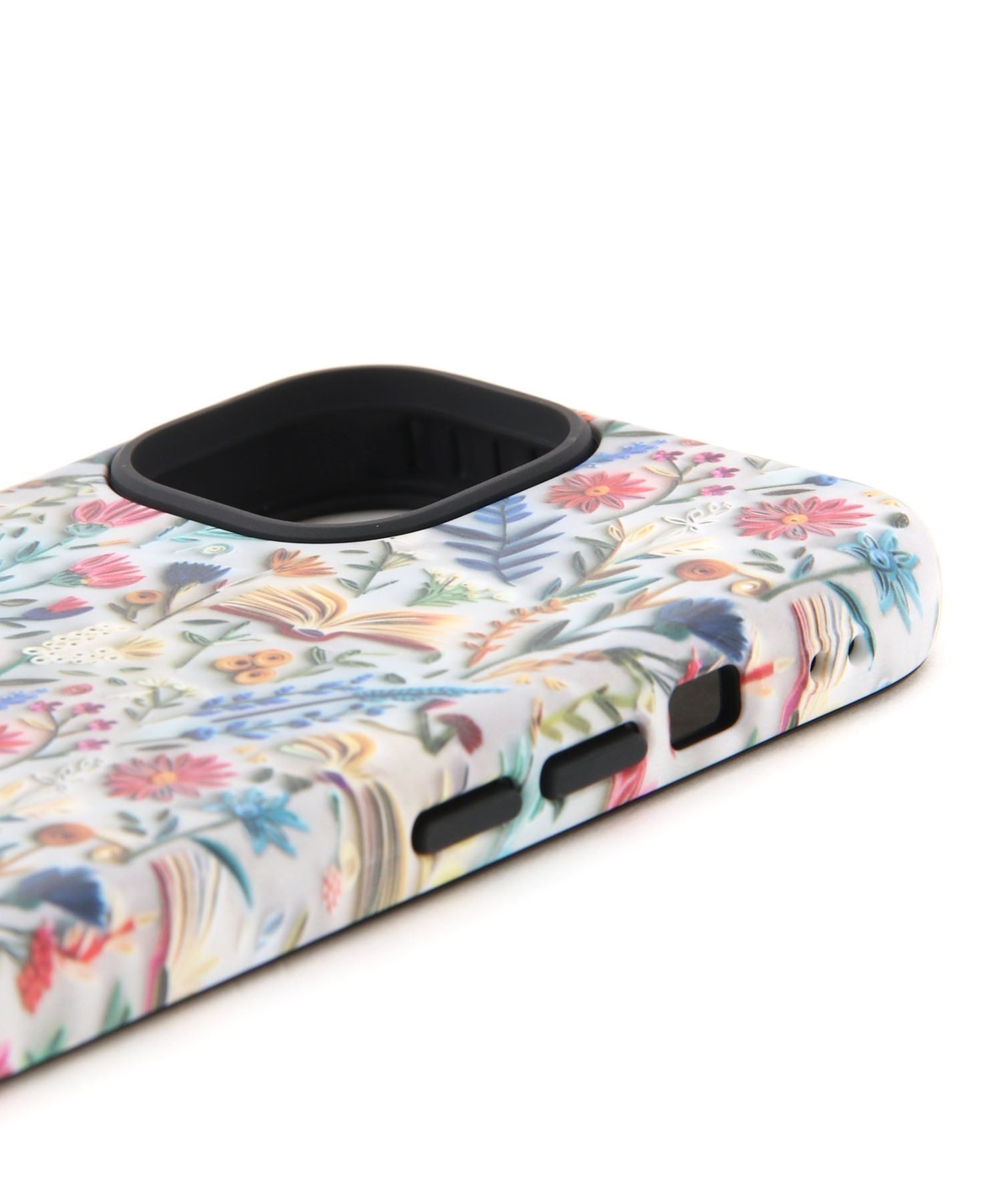 BURNER (W)花アートデザイン iPhoneケース(iPhone 15,15Pro,15Plus,14Plus,15ProMa...
