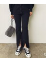 【SALE/50%OFF】VIS 【セットアップ対応】スリット入りニットパンツ ビス パンツ その他のパンツ グリーン ブラック ブラウン ベージュ
