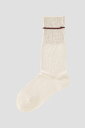 MHL. THIN STRIPE COTTON SOCKS マーガレット ハウエル 靴下 レッグウェア 靴下 ホワイト ブラック ブラウン