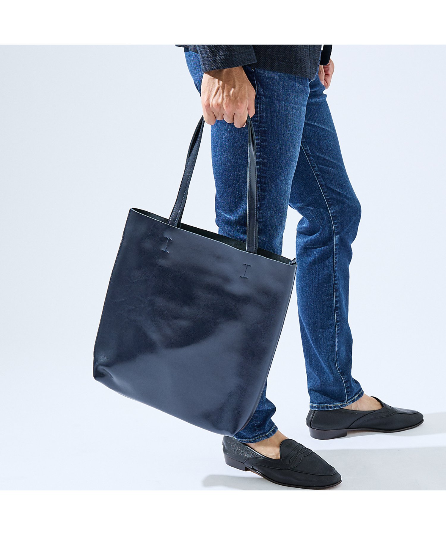 ABAHOUSE LASTWORD スプリットレザー縦型トートバッグ アバハウス バッグ トートバッグ ブラウン ネイビー ブラック グレー【送料無料】