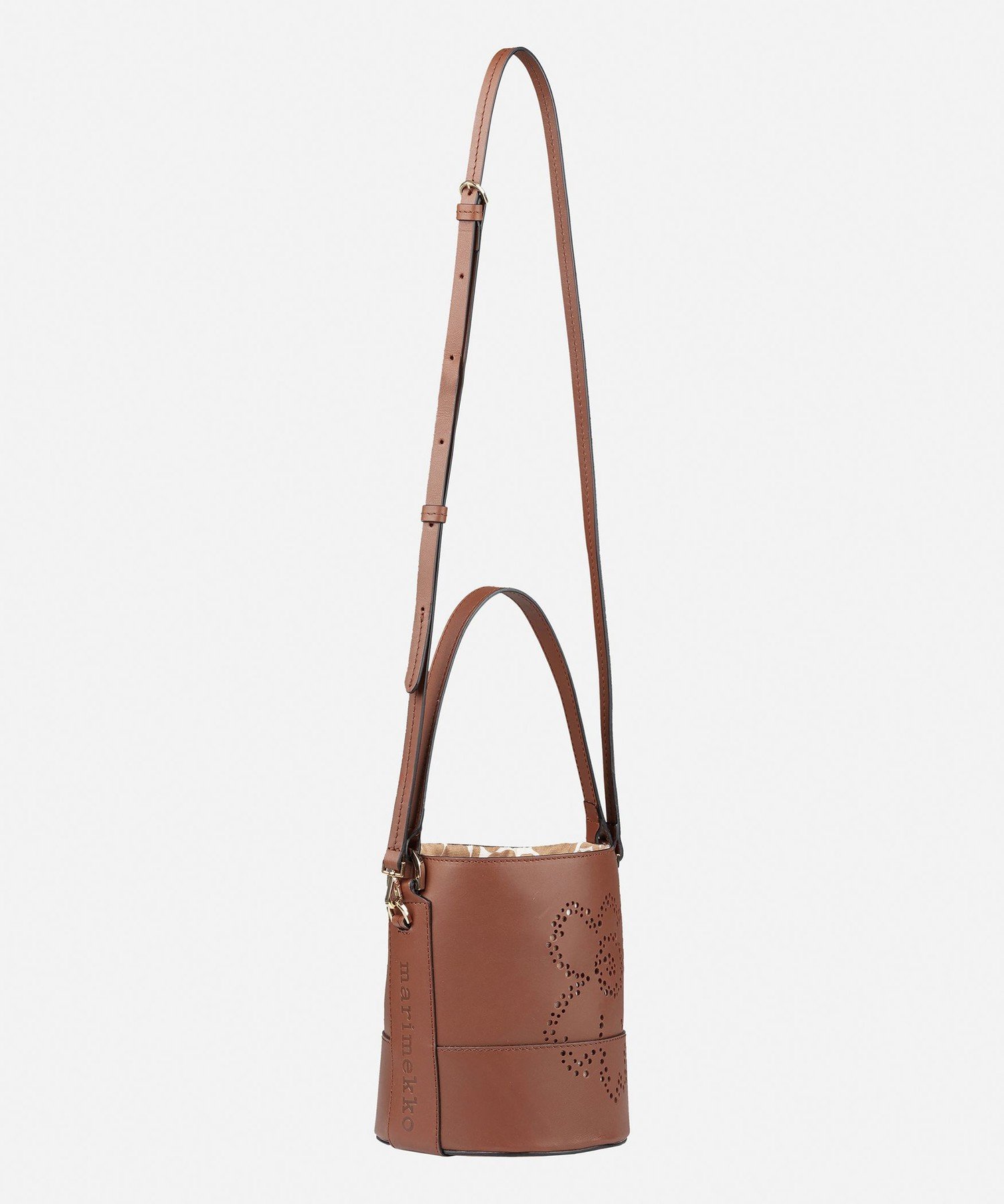 Imprint Small Bucket Unikko バッグ マリメッコ バッグ ショルダーバッグ ブラウン