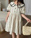 【SALE/20%OFF】aimoha KIDS 【aimoha-KIDS-】シャツワンピース アイモハ ワンピース・ドレス ワンピース グリーン ブラック【送...