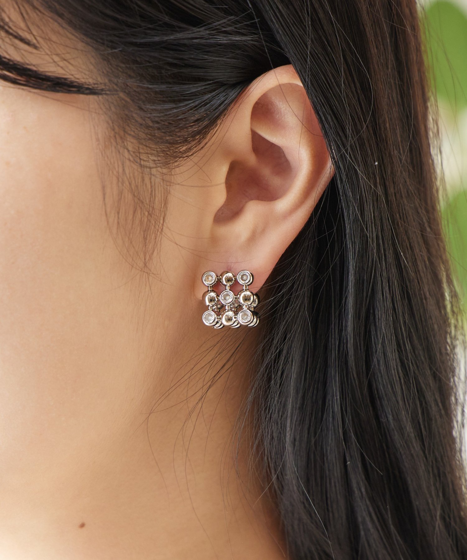 【SALE／5%OFF】BEARDSLEY キューブピアス ビアズリー アクセサリー・腕時計 ピアス シルバー【送料無料】