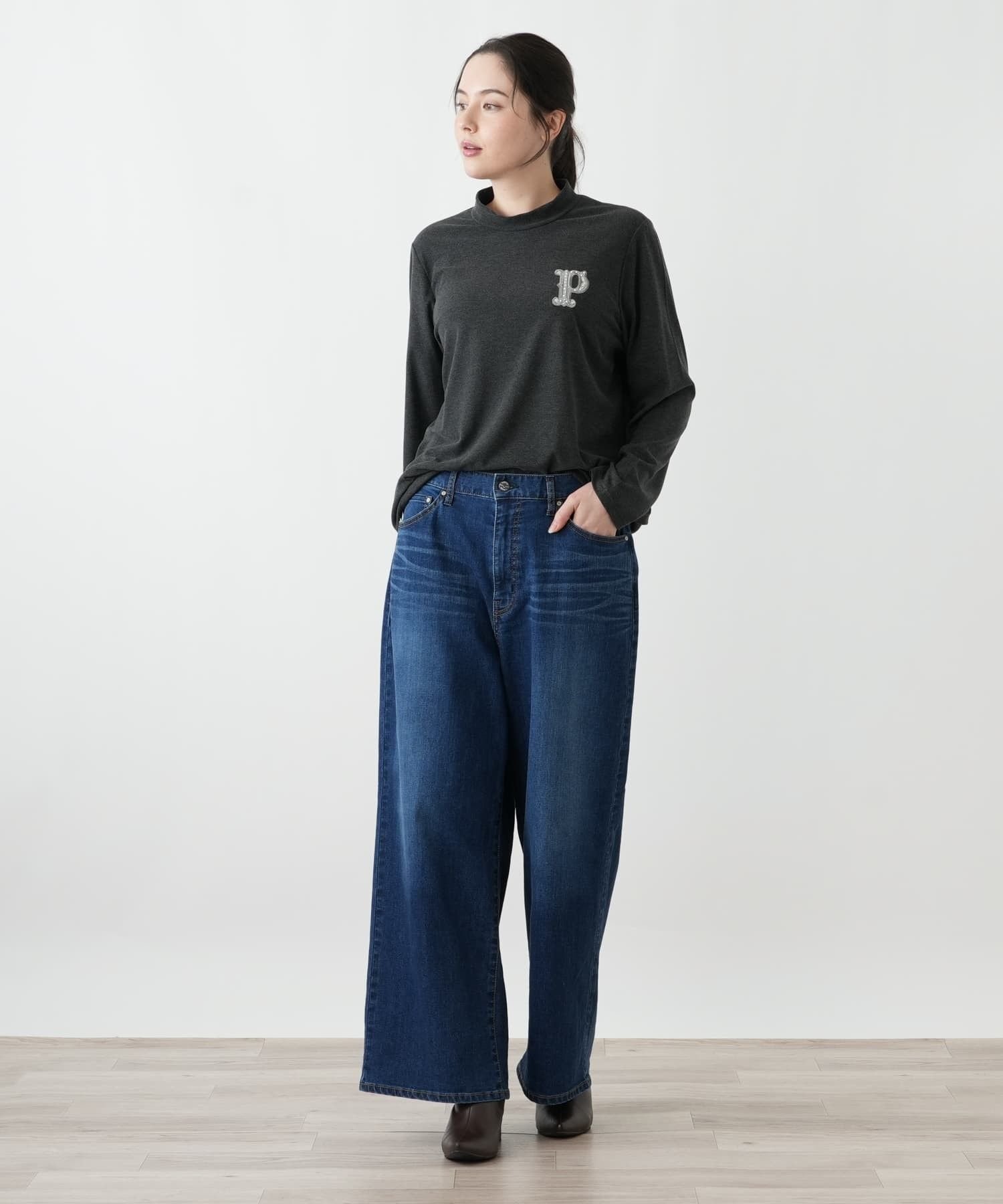 Leilian PLUS HOUSE ジーンズ レリアン プラスハウス パンツ ジーンズ・デニムパンツ ブルー
