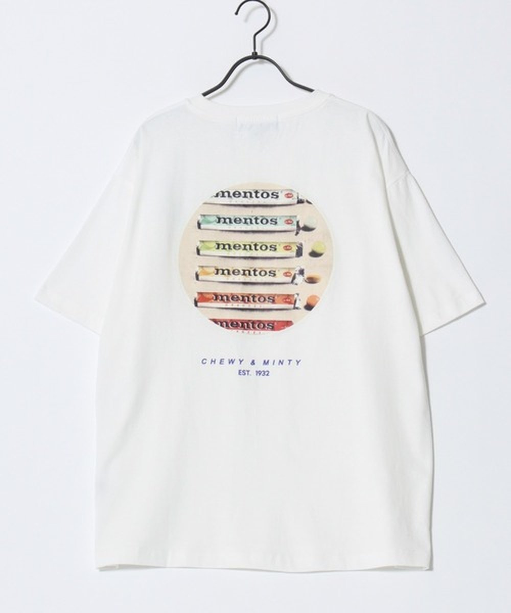 SITRY mentos メントス Tシャツ メンズ オーバーサイズ プリント ポケット 半袖 ティーシャツ レディース ユニセックス シトリー トップス カットソー・Tシャツ ホワイト グリーン パープル ブラック