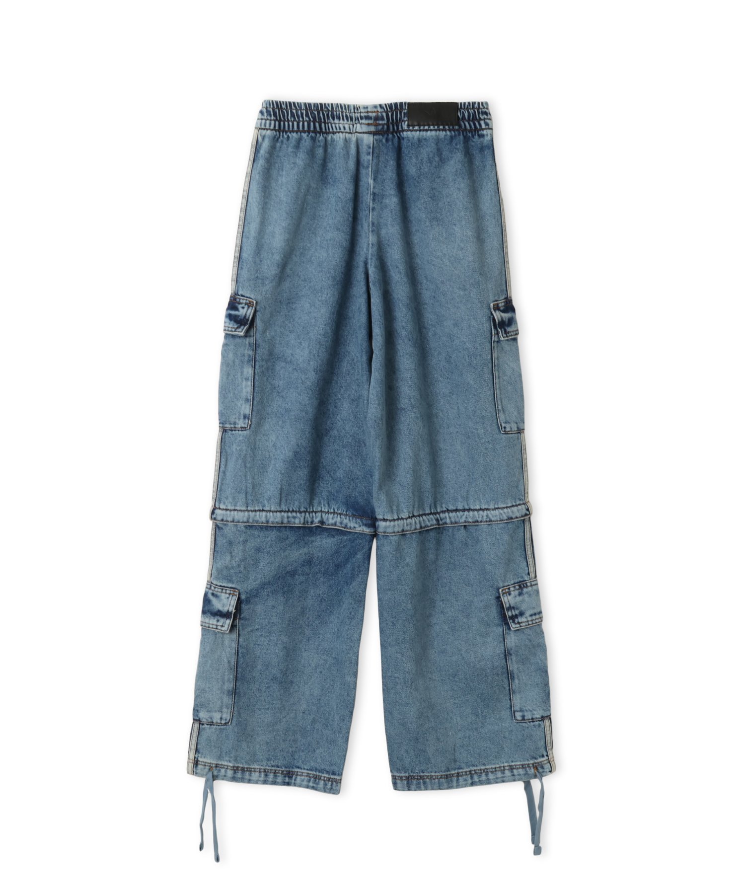 adidas MID RISE 2-IN-1 DENIM PANTS ウォーンブルーデニム アトモス パンツ その他のパンツ ブルー