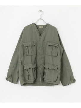 Sonny Label ROTHCO BDU SHIRTS V-NECK サニーレーベル コート/ジャケット ノーカラージャケット ブラック カーキ【送料無料】