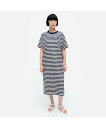 【SALE/50%OFF】Marimekko Kioski Tasaraita Oversized ワンピース マリメッコ ワンピース・ドレス ワンピース ネイビー ホワイト【送料無料】(4)