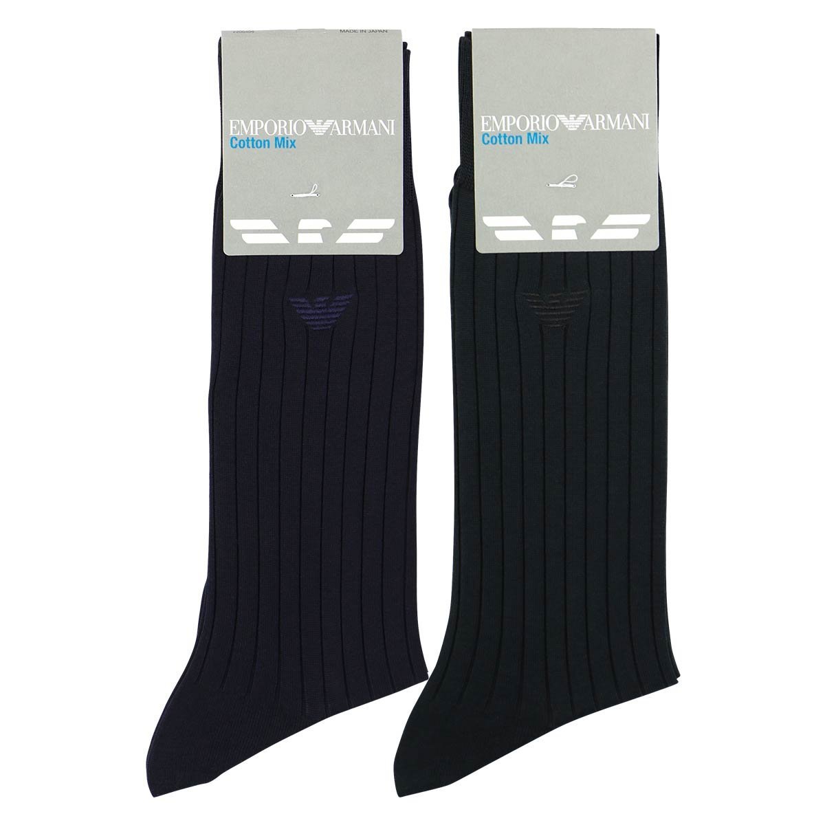 EMPORIO ARMANI EMPORIO ARMANI ギフト2足セット ビジネス 綿混 オールシーズン用 ...