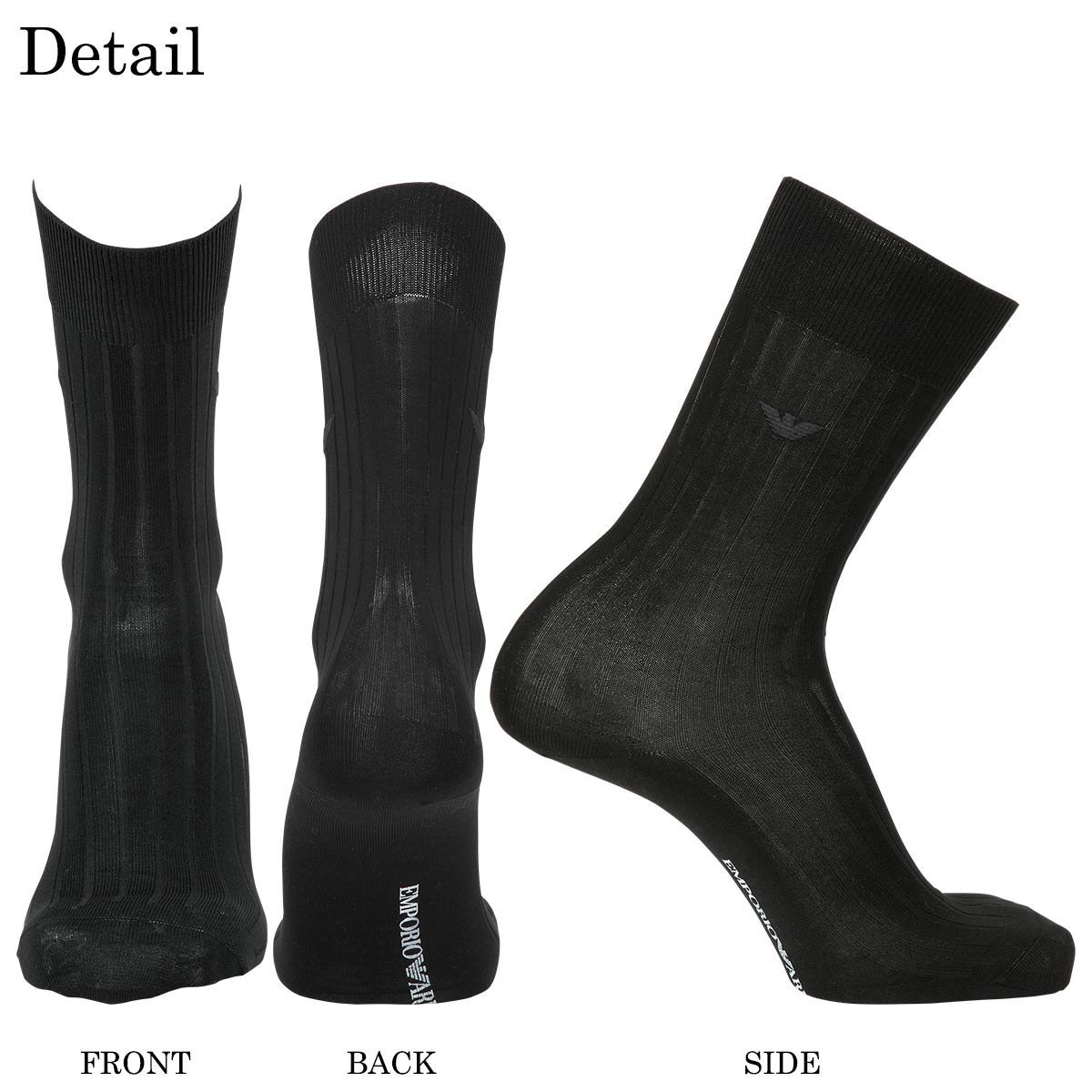 EMPORIO ARMANI EMPORIO ARMANI ギフト2足セット ビジネス 綿混 オールシーズン用 ...