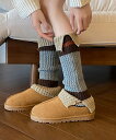 【SALE/30%OFF】aimoha - select - 【MOSOX】木製ボタン付きマルチボーダーレッグウォーマー アイモハ 靴下・レッグウェア レッグウ...