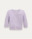 POLO RALPH LAUREN (ベビー)ミニケーブル コットン カーディガン ラルフローレン トップス カーディガン パープル【送料無料】