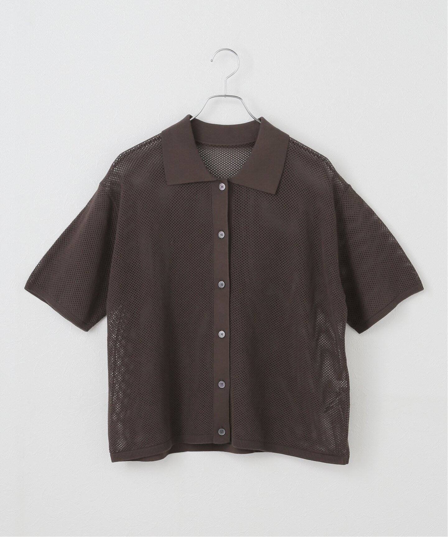 JOURNAL STANDARD relume メッシュニットカーディガン ジャーナル スタンダード レリューム トップス ニット ブラック ブラウン【送料無料】のサムネイル