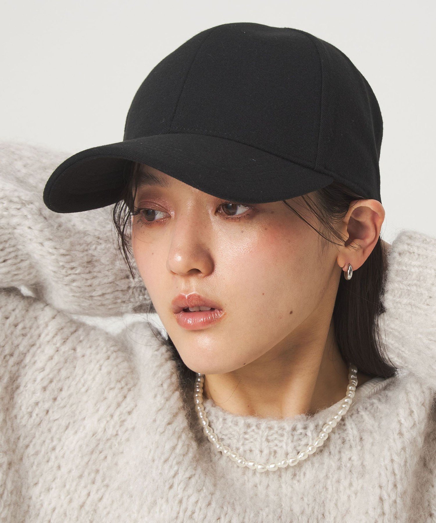 【SALE／50%OFF】UNITED ARROWS green label relaxing 起毛ピーチ バイザー キャップ / 帽子 UVカット ユナイテッドアローズ グリーンレーベルリラクシング 帽子 キャップ グレー ブラック グリーン ネイビー