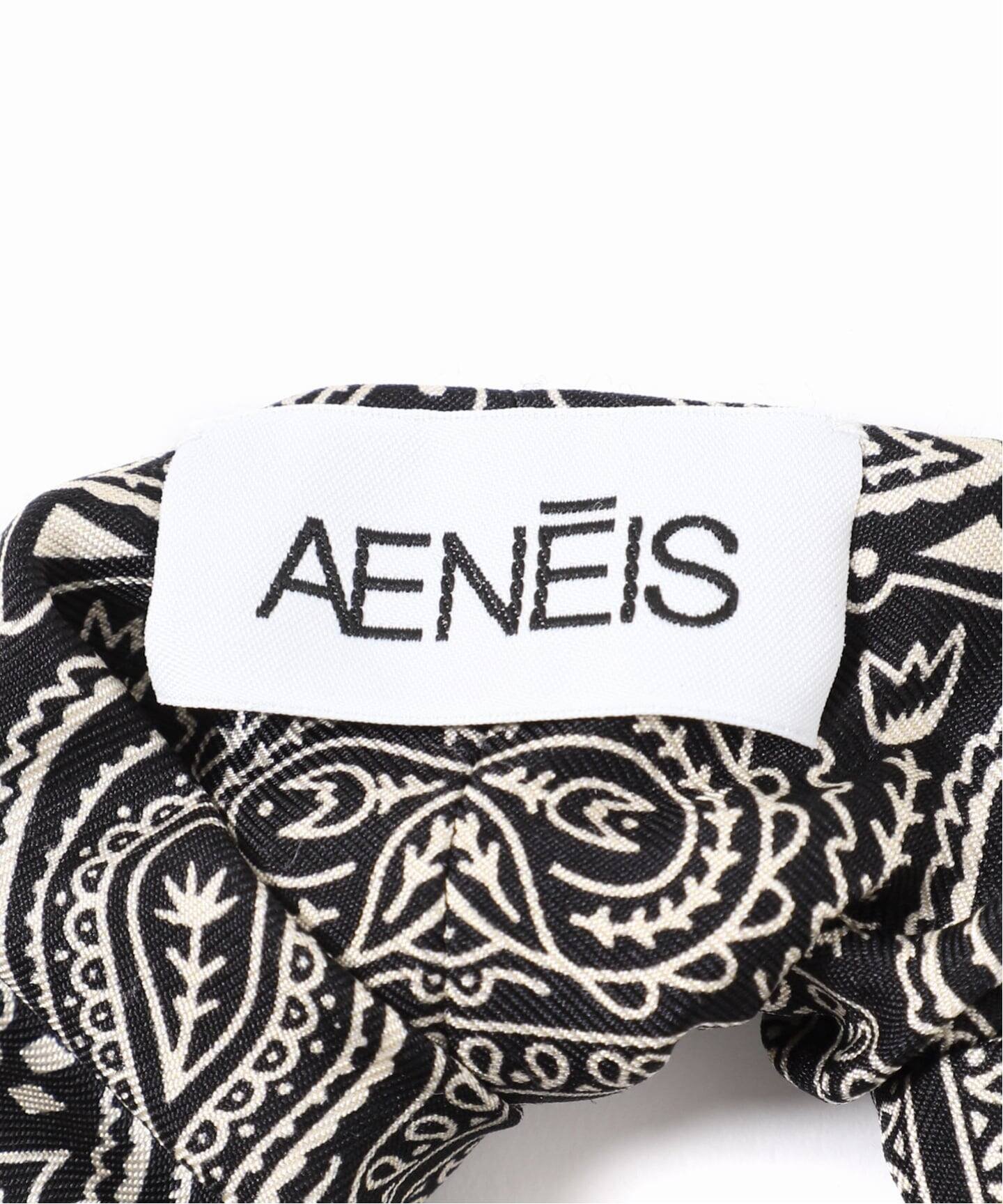 JOURNAL STANDARD L'ESSAGE 《追加》【AENEIS/エネス】MINIMAL BANDANA SILK SCRUNCHIE:シュシュ ジャーナルスタンダード レサージュ ヘアアクセサリー その他のヘアアクセサリー ブラック【送料無料】