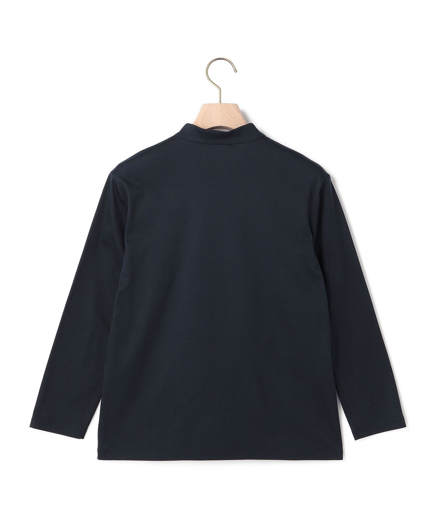SCAPA スムースレイ衿付きカットソー スキャパ トップス カットソー・Tシャツ ネイビー