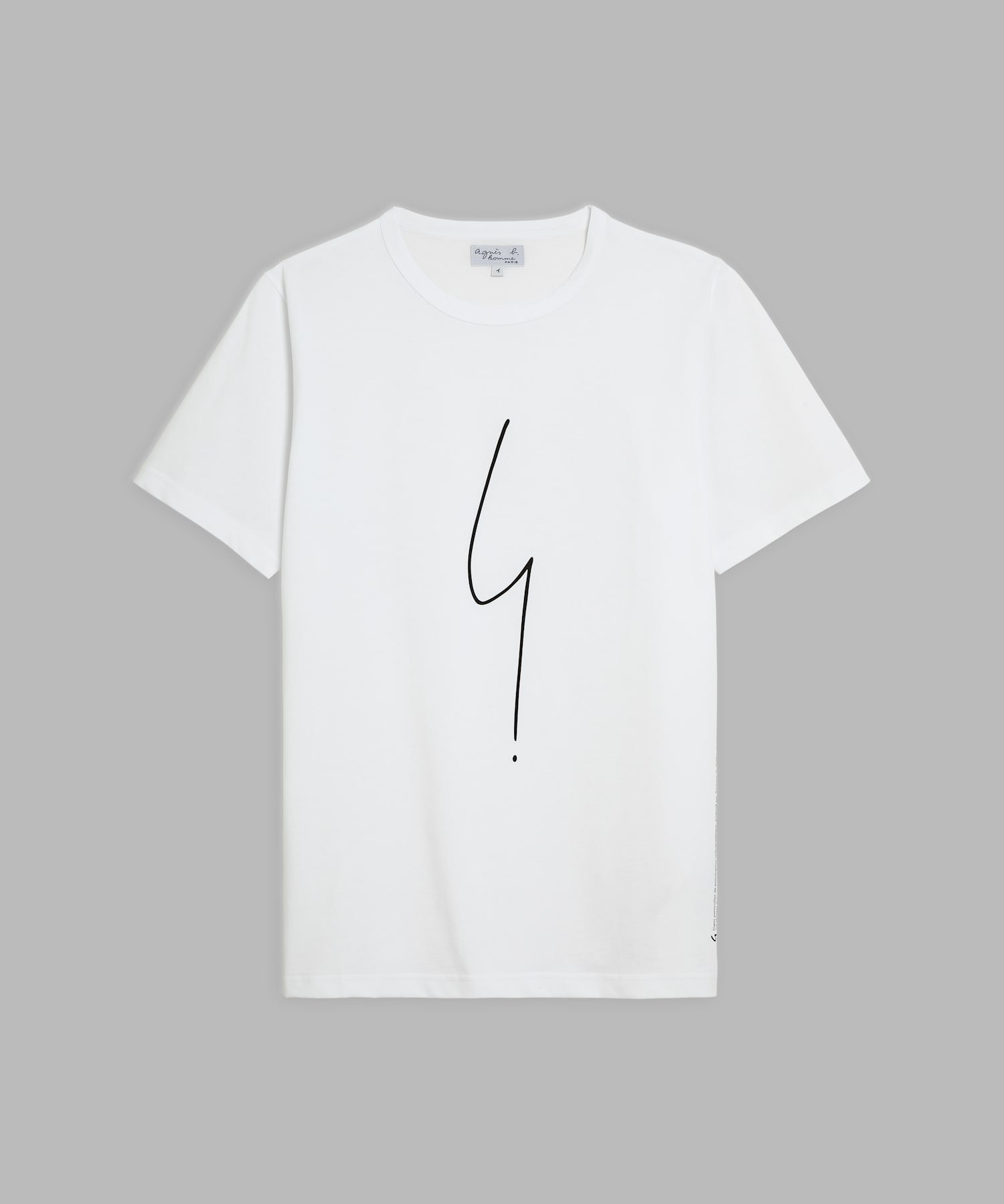 agnes b. HOMME SE30 TS ポワンディロニーTシャツ アニエスベー トップス カットソー・Tシャツ ホワイト【送料無料】