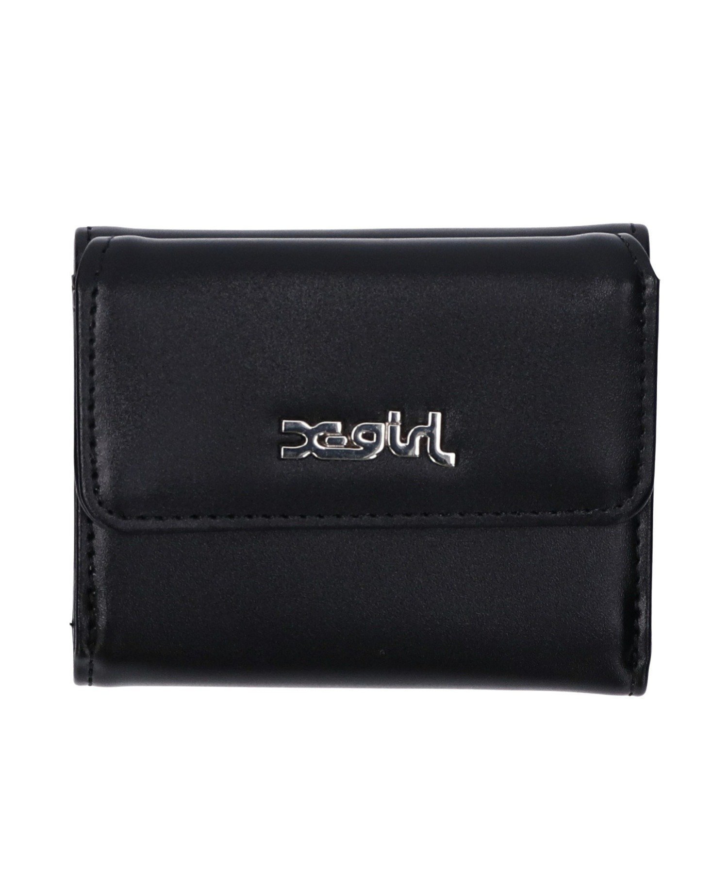 X-girl FAUX LEATHER MINI WALLET 財布 X-girl エックスガール 財布 ポーチ ケース 財布 ブラック グリーン ピンク【送料無料】