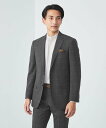 UNITED ARROWS green label relaxing GLR CLOTH ウィンドウペイン 2B HC/RV スーツジャケット -防シワ- ユナ...