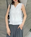 Futier Land パールボタンチュールトップス フューティアランド トップス ノースリーブ・タンクトップ ピンク ホワイト ブラック【送料無料】