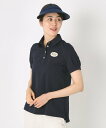 adabat 【吸水速乾】千鳥ジャカードポロシャツ アダバット トップス ポロシャツ ネイビー ブラック【送料無料】