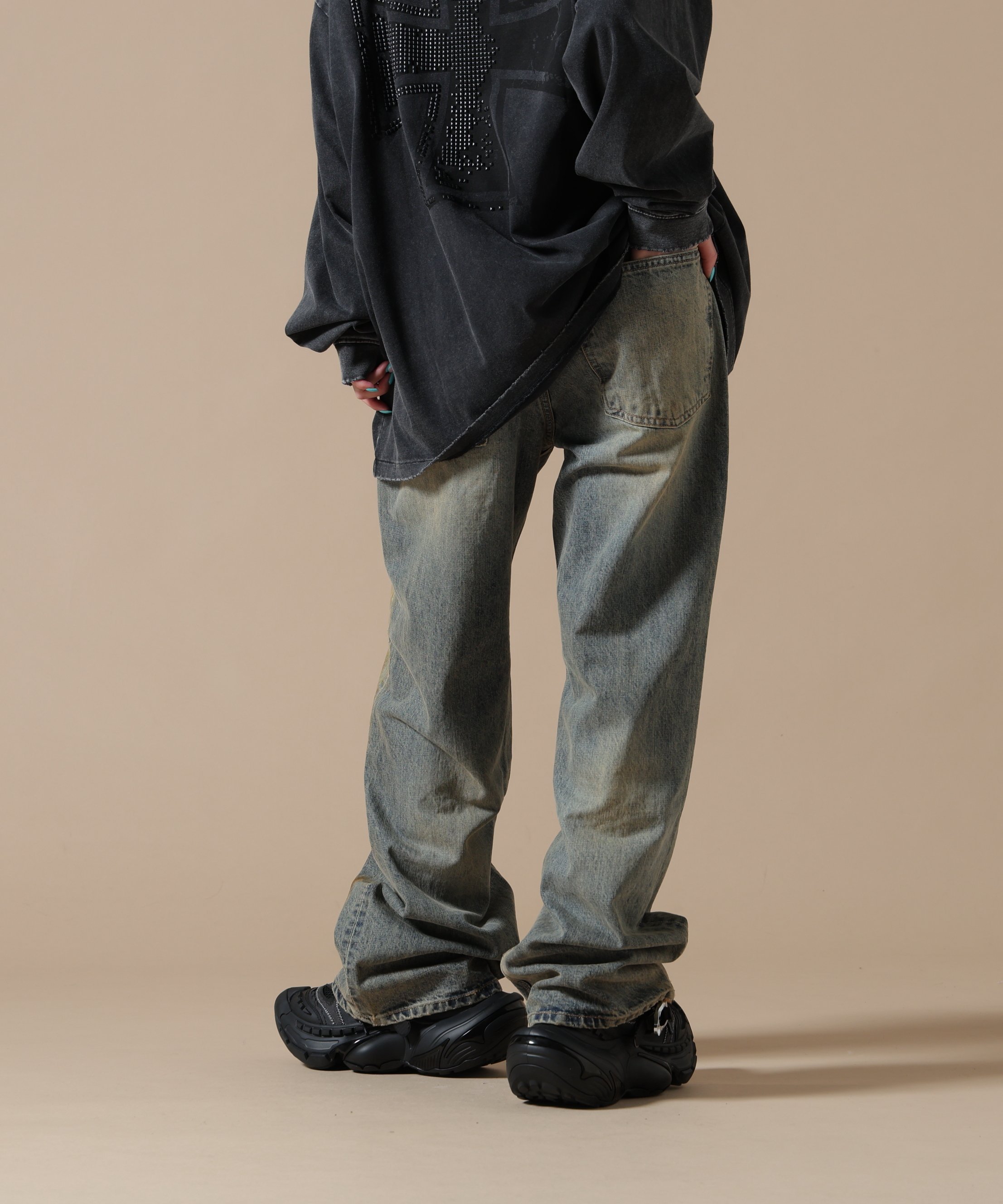 LHP SIS/エスアイエス/Flare Denim Pants エルエイチピー パンツ その他のパンツ ブルー
