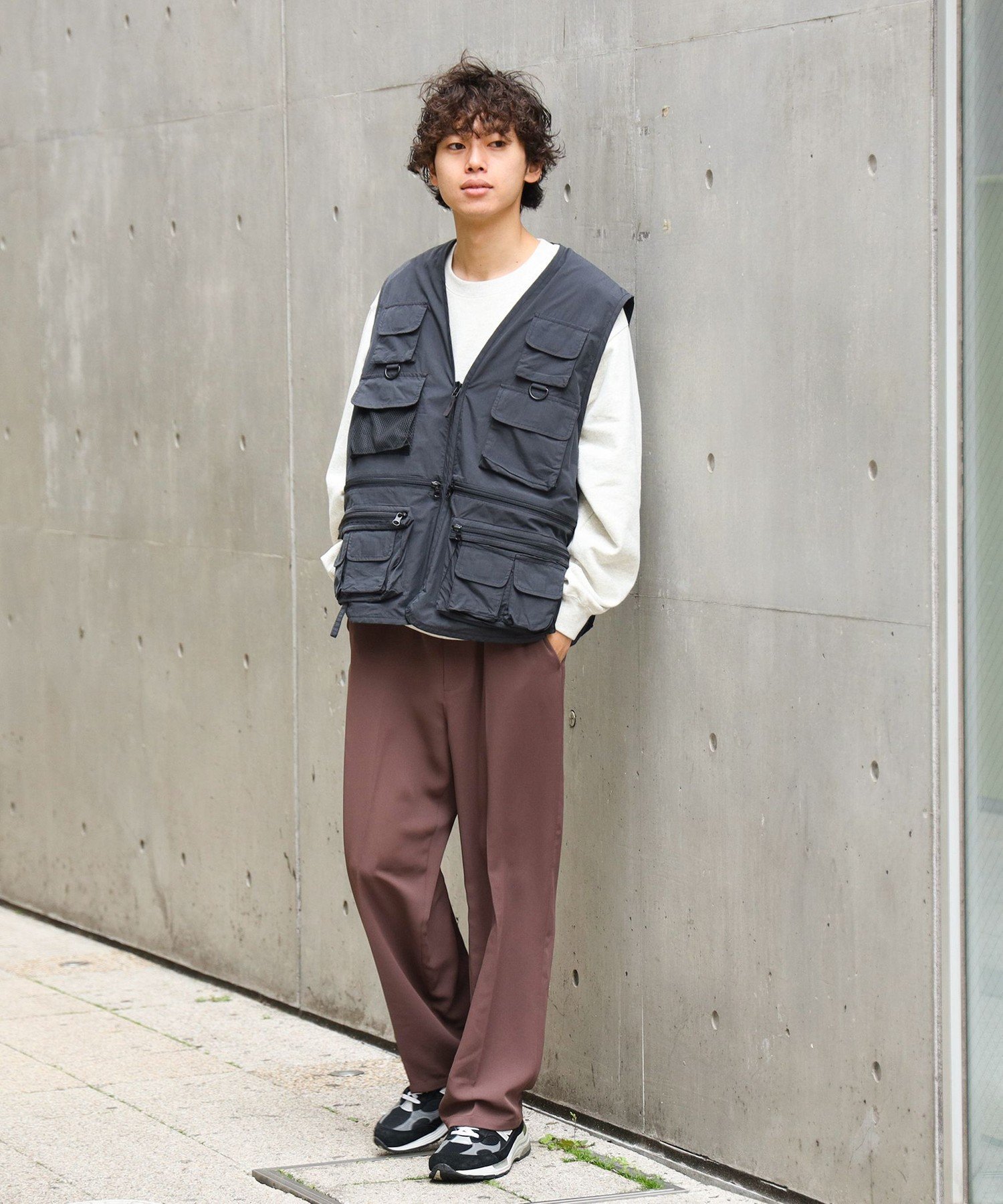 【SALE／60%OFF】BEAMS HEART MEN ポリエステル トロミ ベルテッド パンツ ビームス アウトレット パンツ その他のパンツ グレー ブラウン