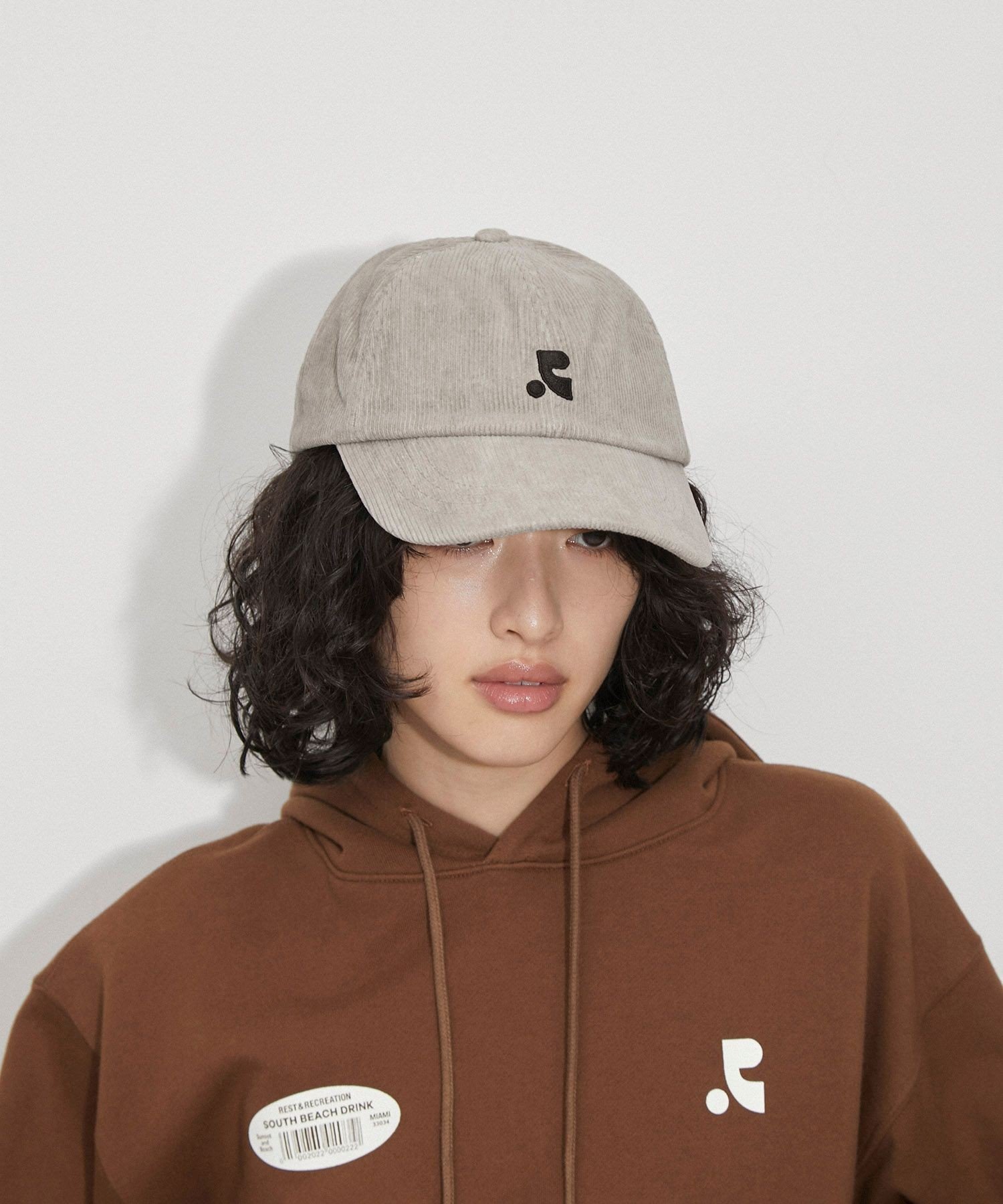 ADAM ET ROPE' FEMME 【Rest&Recreation(レストアンドレクリエーション)】 CORDUROY BALL CAP アダムエロペ 帽子 キャップ ベージュ ピンク【送料無料】のサムネイル