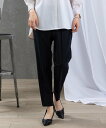 STUDIO PICONE 【スタジオピッコーネ公式】2WAYストレッチセンタープレスパンツ スタジオピッコーネ パンツ その他のパンツ ブラック ベージュ オ...