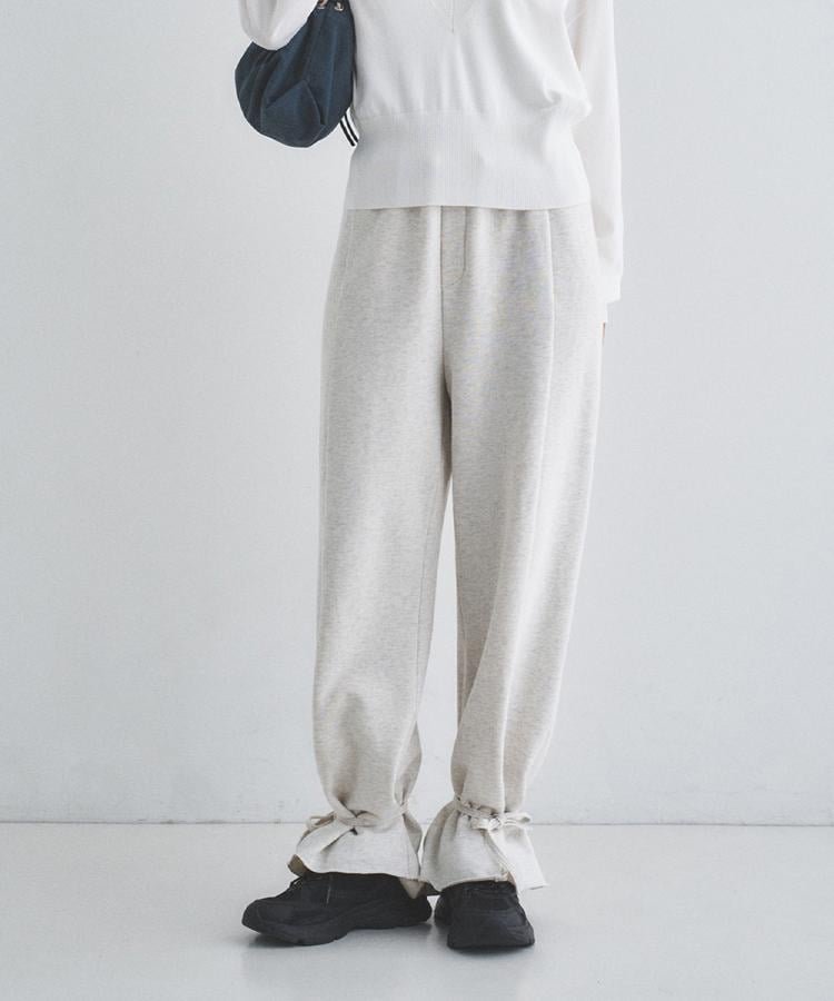 CODE A 【Re】ribbon sweat pants コードエー パンツ その他のパンツ ホワイト