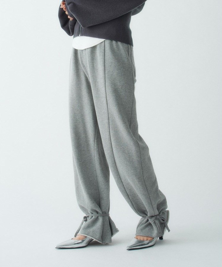 CODE A 【Re】ribbon sweat pants コードエー パンツ その他のパンツ ホワイト