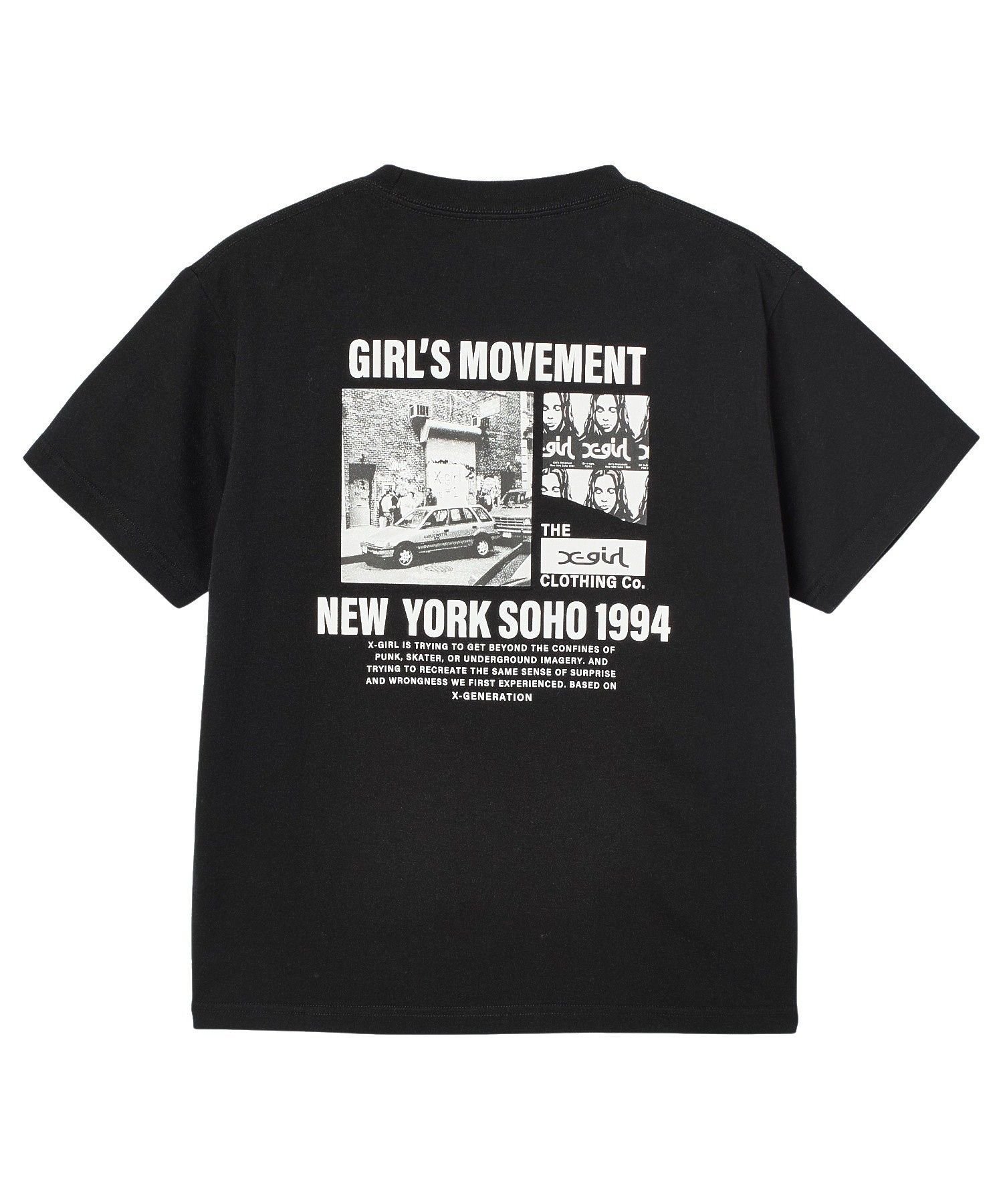 X-girl X-girl HISTORY S/S TEE エックスガール トップス カットソー・Tシャツ ホワイト ブラック