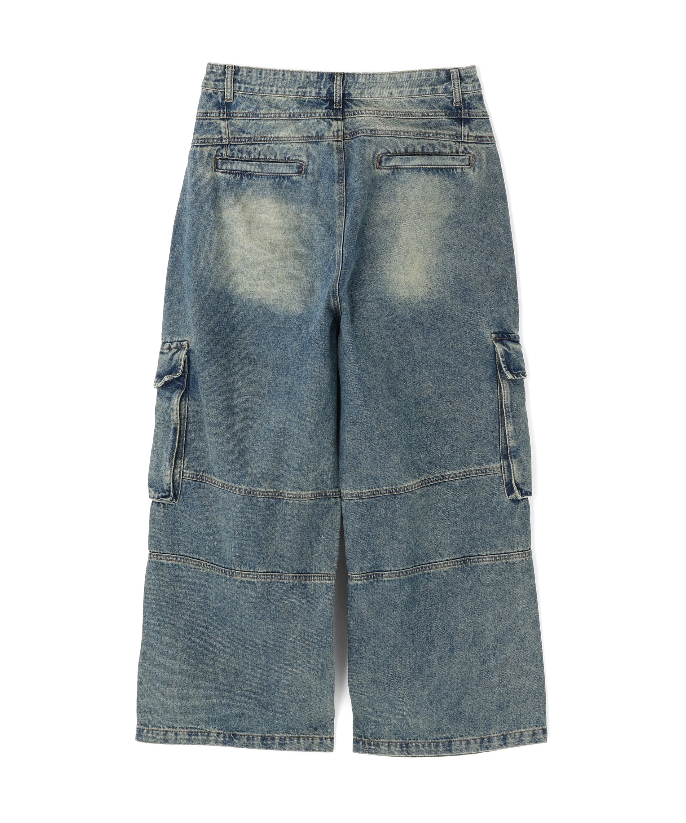 LHP SIS/エスアイエス/Washed Denim Wide Cargo Pants エルエイチピー パンツ その他のパンツ ブルー ブラック