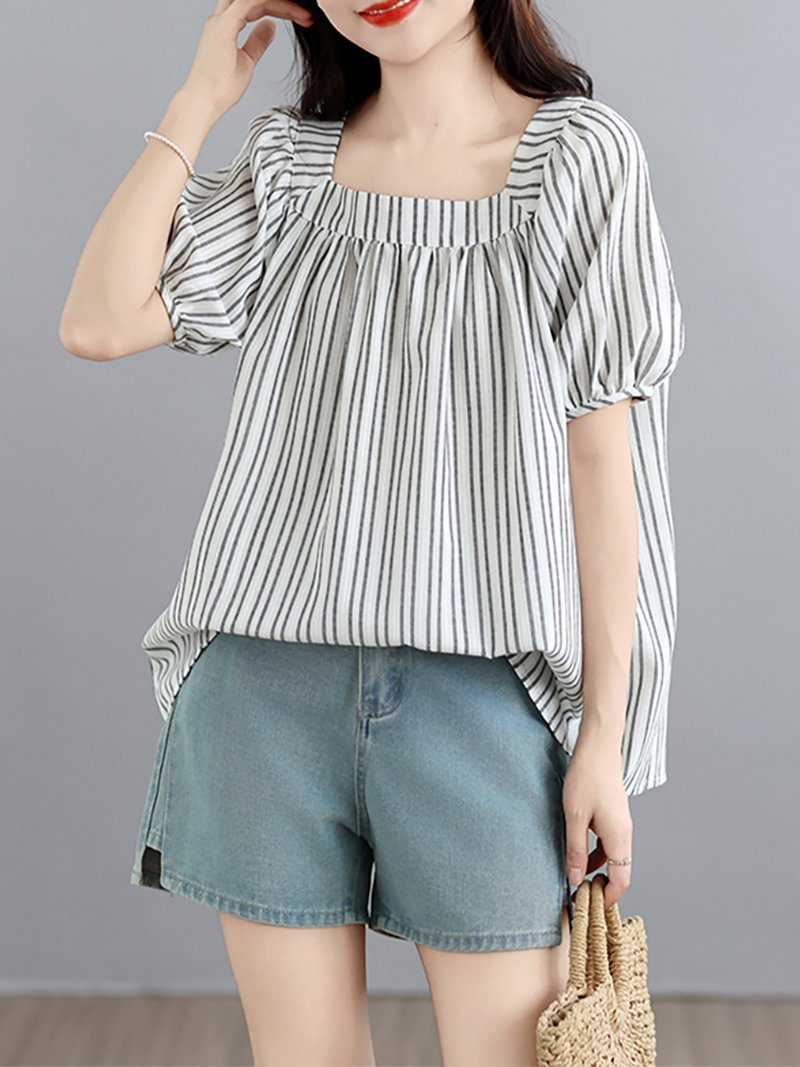 【SALE／25%OFF】Doux Belle トップス Tシャツ・カットソー 半袖 ドゥー・ベル トップス カットソー・Tシャツ ブルー ブラック【送料無料】 stylife-15721485 Rakuten Fashion サンプル画像3