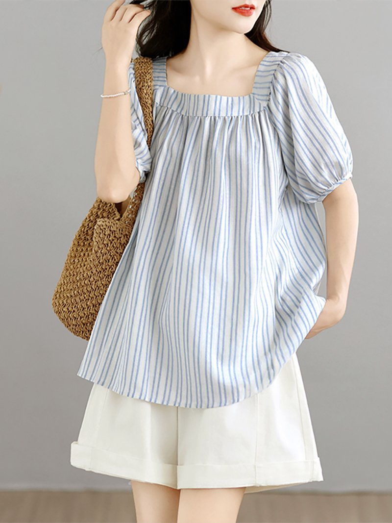 【SALE／25%OFF】Doux Belle トップス Tシャツ・カットソー 半袖 ドゥー・ベル トップス カットソー・Tシャツ ブルー ブラック【送料無料】 stylife-15721485 Rakuten Fashion サンプル画像2