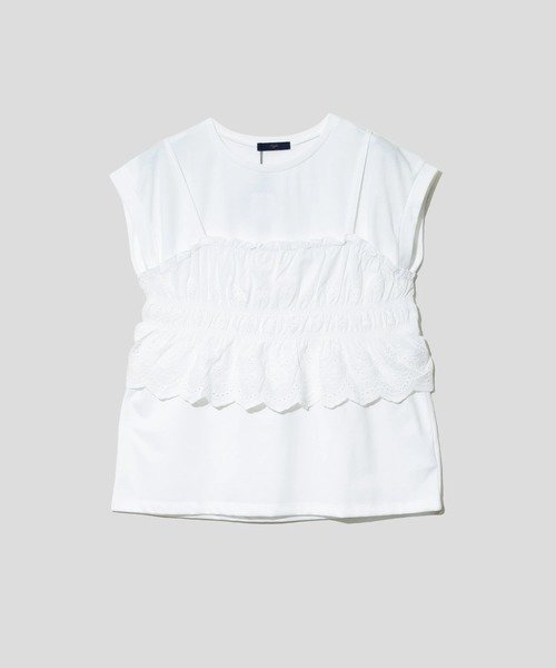 GSC WOMENS SELECT Figgle/フィグル レースキャミアンサンブル (WOMENS) ゴースローキャラバン トップス カットソー・Tシャツ ブラック ホワイト