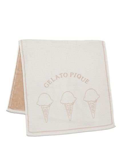 ジェラートピケ バスタオル gelato pique アイス柄バスタオル ジェラートピケ ファッション雑貨 ハンカチ・ハンドタオル ホワイト ブルー【送料無料】