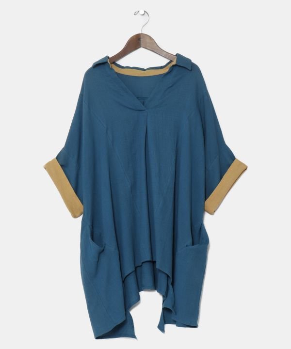 チャイハネ 【チャイハネ】クレイドTOP アミナコレクション トップス その他のトップス オレンジ ブラック ブルー