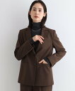 【SALE/60%OFF】INDIVI 【日本製/SETUP可能】ゆるシルエットジャケット インディヴィ スーツ・フォーマル セットアップスーツ グレー ブラウ...