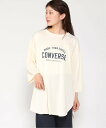 CONVERSE CONVERSE/(W)クロップド ワイド切替 チュニック ジーンズメイト ワンピース・ドレス チュニック ネイビー グレー ホワイト カーキグリーン