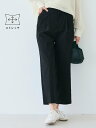 coca クロップド丈スラックス コカ パンツ スラックス・ドレスパンツ ブラック