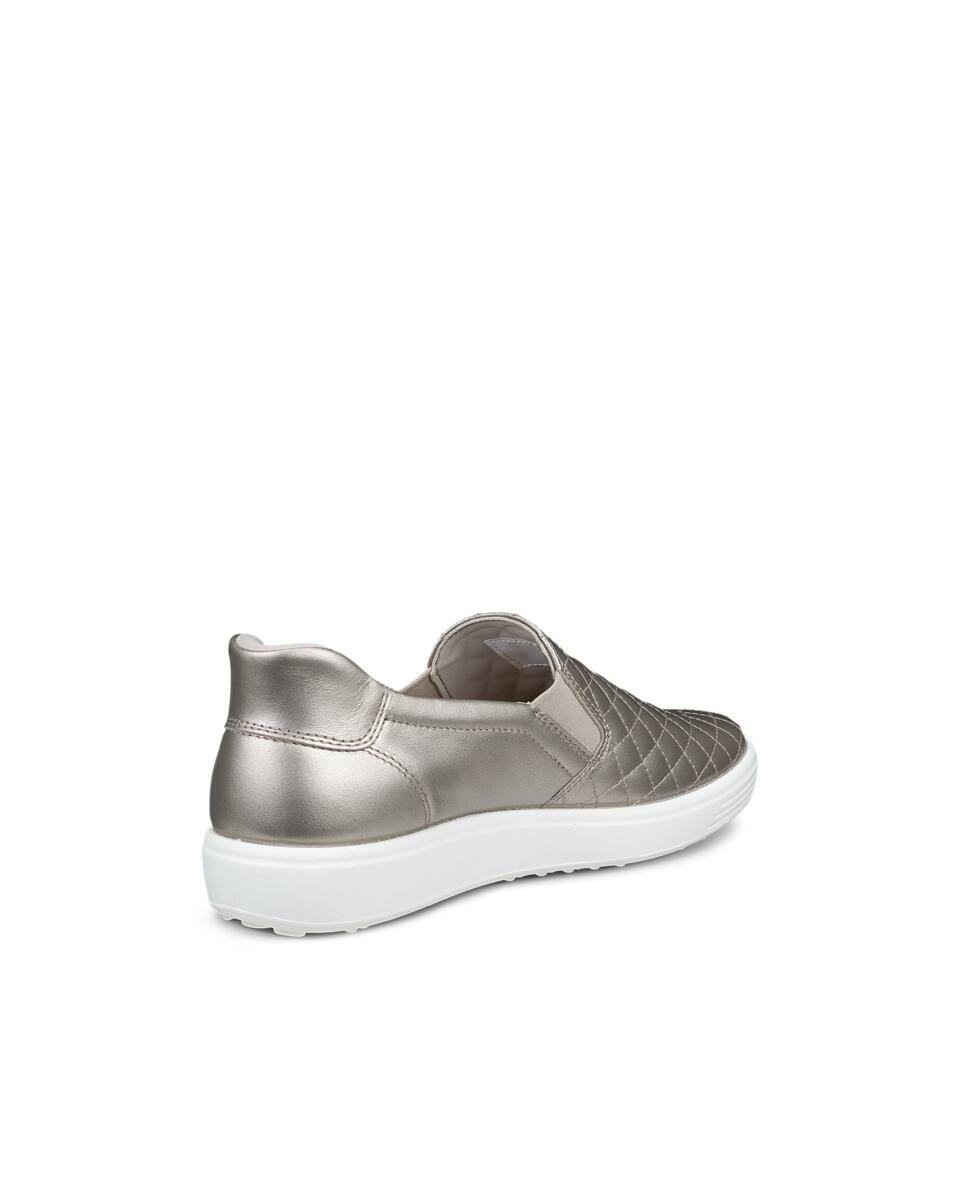 ECCO ECCO 快適 SOFT 7 レディース 本革 EASY SLIP スリッポン エコー シューズ・靴 スリッポン ベージュ【送料無料】